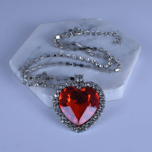 Romantic Time Cage Ruby Pendant For DYI Necklace Crystal Rhinestone Accessories Jewelry 